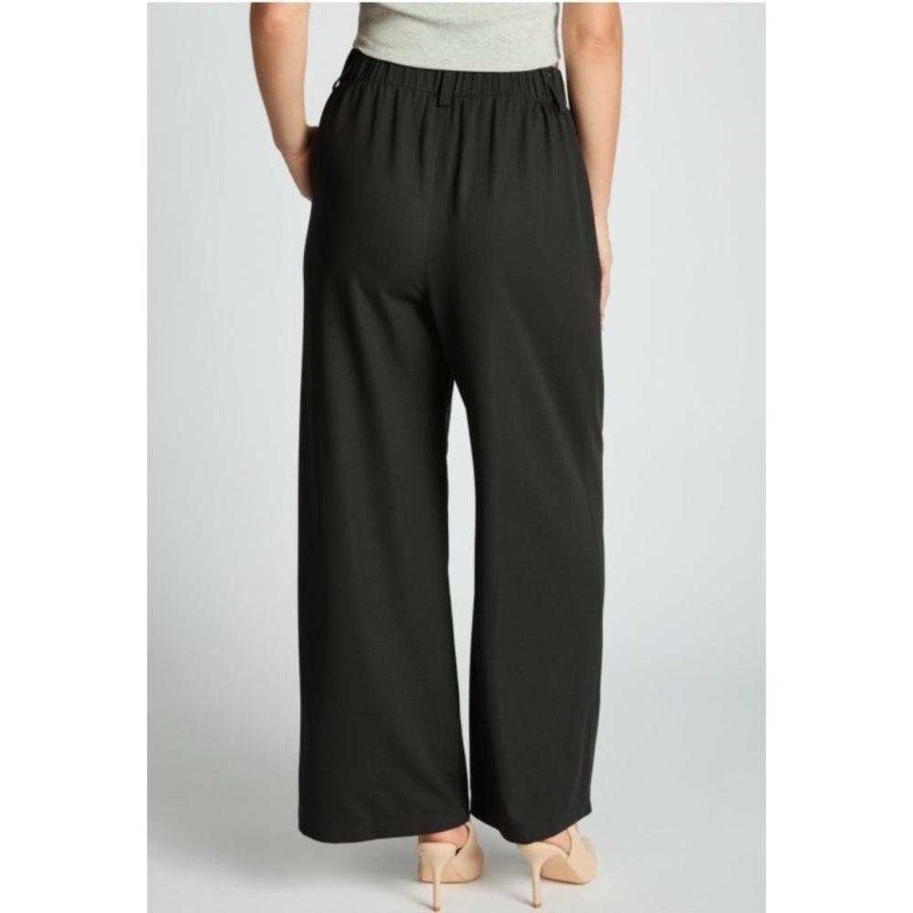Wide Leg Trousers - Black - Picture 4 of 4